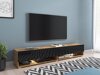TV galds Sarasota 119 (Wotan ozols + Glancēts melns)