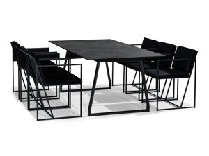 Маса и столове за трапезария Concept 55 154 (Черен)
