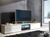 TV-Tisch Gilroy 107 (Sonoma Eichenholzoptik + Weiß glänzend)