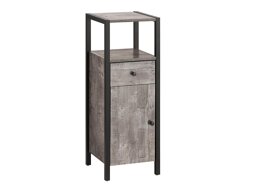 Cabinet de baie neancorat Denton L112 (Stejar gri + Negru)