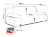 Καναπές κρεβάτι Comfivo 144 (Uttario Velvet 2954 + Uttario Velvet 2951)