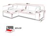 Угловой диван Comfivo 107 (Soft 017 + Lawa 05)