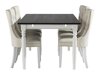 Маса и столове за трапезария Parkland 309 (Бял + Черен + Beige)