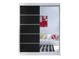 Armoire Atlanta 143 (Blanc + Noir)