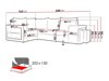 Canapé d'angle Muncie 103 (Mikrofaza 0048 + Mikrofaza 0041)
