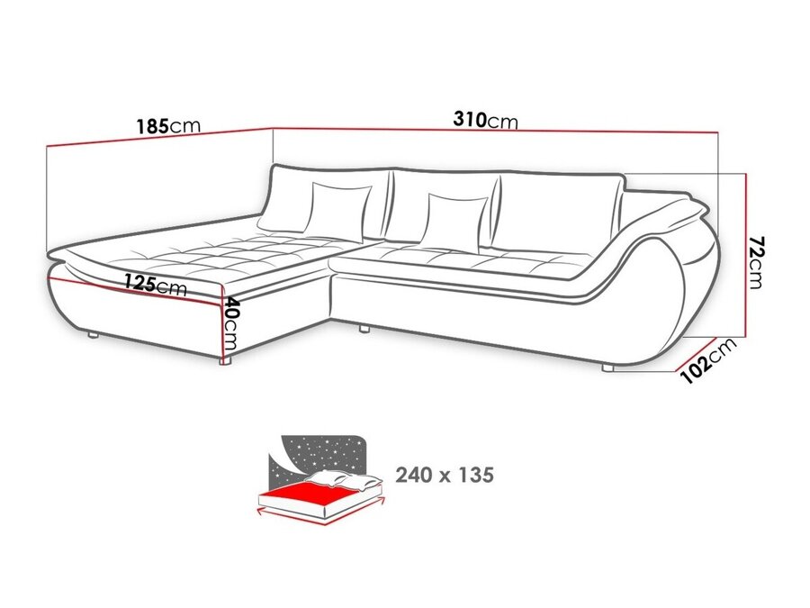 Canapé d'angle Lincoln 111