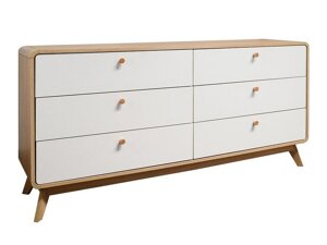 Cómoda Denton H101 (Roble + Blanco)