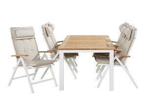 Conjunto de mesa e cadeiras Comfort Garden 1464 (Branco)