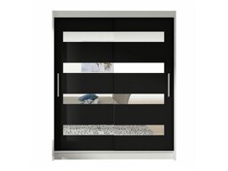 Armoire Atlanta 136 (Blanc + Noir)