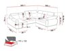 Угловой диван Columbus 134 (Paros 2)
