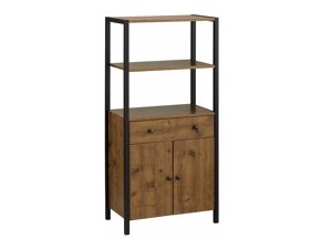 Mueble de baño colocado Denton L111 (Roble oscuro + Negro)