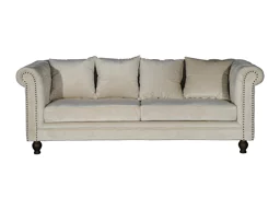 Chesterfield sofa Dallas 255 (Kreminė)