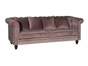 Chesterfield sofa Dallas 255 (Dusty rožinė)