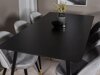 Маса и столове за трапезария Dallas 1503 (Светло сив + Черен)