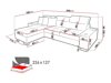 Stūra dīvāns Pearland 108 (Sawana 14 + Sawana 84)