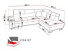 Canapé d'angle Pearland 115 (Sawana 14 + Sawana 84)