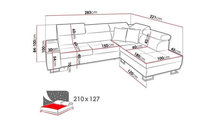 Stūra dīvāns 403076