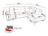 Stūra dīvāns Pearland 115 (Sawana 21 + Sawana 14)