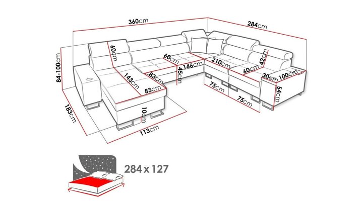 Stūra dīvāns 403143