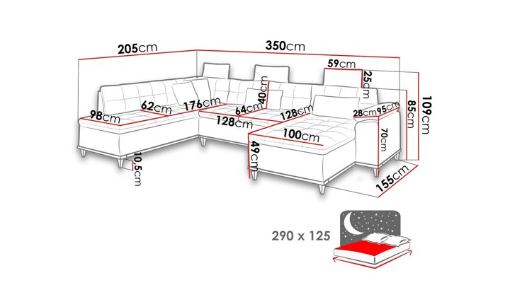Stūra dīvāns 403415