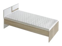 Κρεβάτι Akron B113 (Ελαφριά δρυς + Άσπρο)