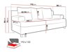 Dīvāns gulta Comfivo 125 (Lux 30 + Evo 30)