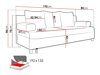 Dīvāns gulta Comfivo 125 (Alova 68 + Alova 07)