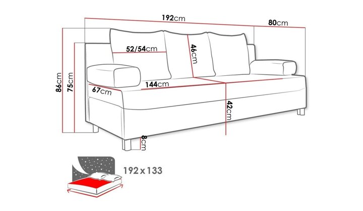 Sofa lova 61474