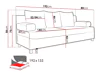 Καναπές κρεβάτι Comfivo 125 (Lawa 05)