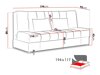 Dīvāns gulta Columbus 120 (Velluto 3)