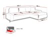 Stūra dīvāns Comfivo 251 (Miu 2034 + Miu 2041)