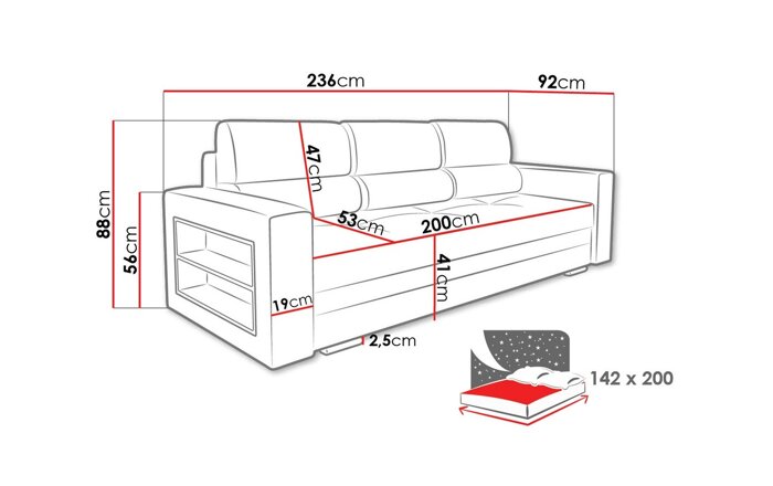 Καναπές κρεβάτι PK254