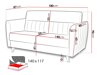 Dīvāns gulta Columbus 139 (Kronos 22)