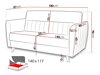 Καναπές κρεβάτι Columbus 139 (Kronos 29)