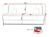 Canapea extensibilă Comfivo 124 (Alova 04 + Alova 46)