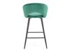 Cadeira de balcão Houston 881 (Verde escuro + Preto)