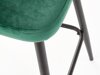 Zemais bāra krēsls Houston 881 (Tumši zaļš + Melns)