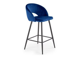 Zemais bāra krēsls Houston 881 (Tumši zils + Melns)