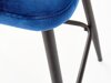 Нисък бар стол Houston 881 (Тъмно синьо + Черен)