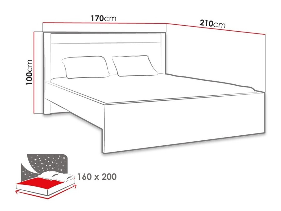 Κρεβάτι Stanton C117 (Craft λευκό)