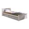 Letto Henderson 115 (Bianco + Grigio)