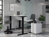Állítható magasságú íróasztal Sacramento AL109 (Világosszürke + Fekete)