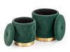 Set di pouf Houston 1154 (Verde scuro)