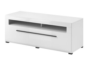 TV-Tisch Austin H104 (Weiß + Weiß glänzend)