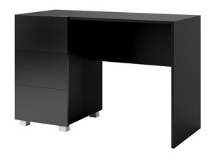 Bürotisch Providence B122 (Schwarz + Schwarz glänzend)