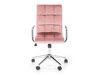 Biroja krēsls Houston 1198 (Gaiši rozā + Sudraba)