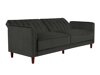 Καναπές κρεβάτι Tulsa 187 (Σκούρο γκρι)
