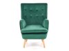 Fotelj Houston 838 (Temno zelena + Svetla les)