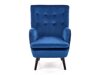 Fotelja Houston 838 (Tamno plava + Crna)