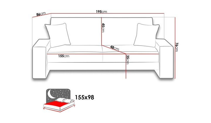 Sofa lova 45460